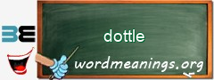 WordMeaning blackboard for dottle